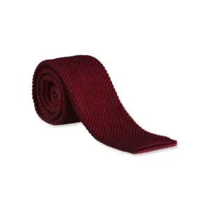 Vinröd Slips Stickad | Garrison Limited