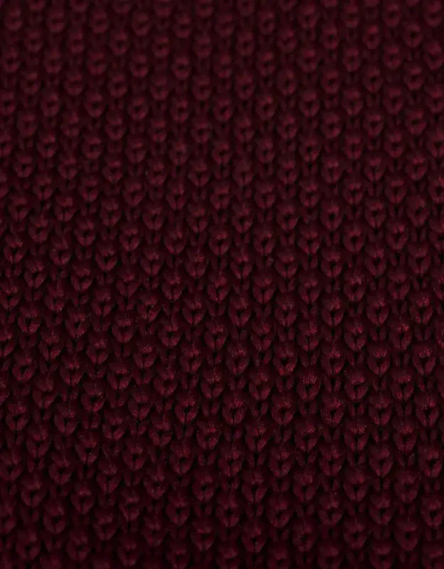 Vinröd Slips Stickad | Garrison Limited - Bild 3