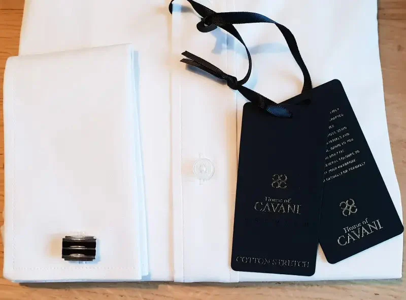 Vit Skjorta med Manschettknappar | Cavani - Bild 9